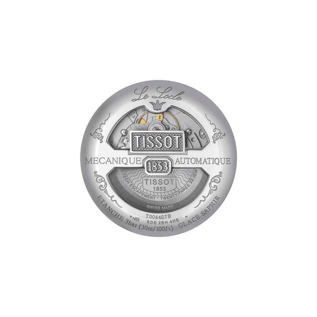Orologio Uomo Tissot Automatico Le Locle Powermatic 80 Data T0064071603300