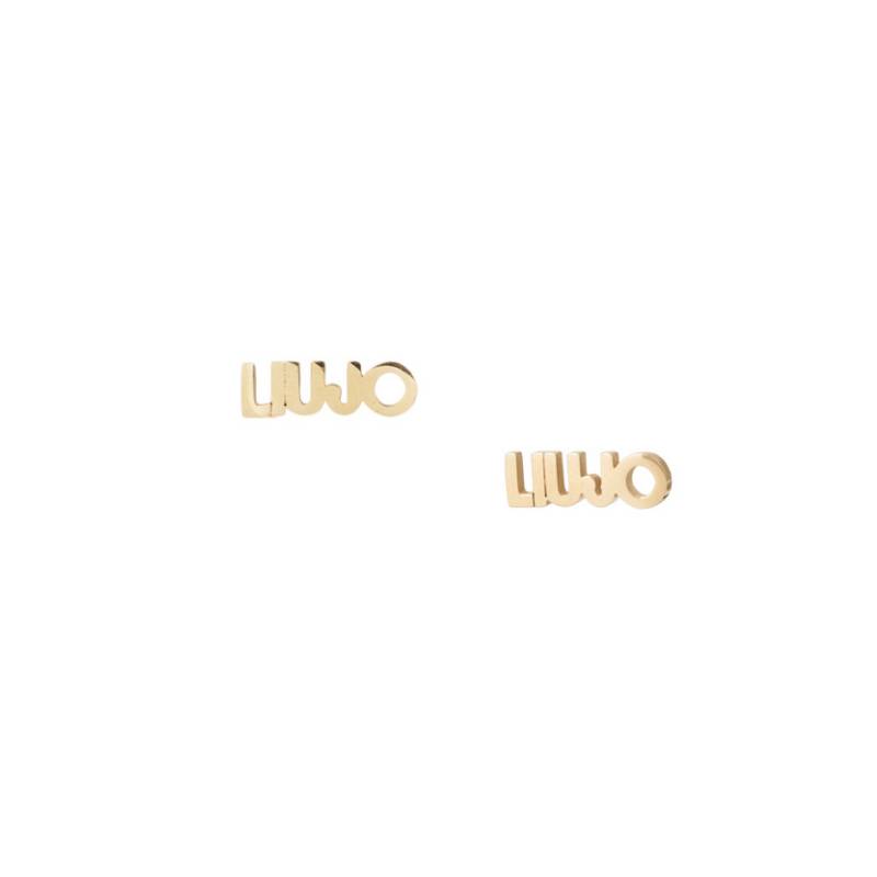 Orecchini Donna Liu Jo Acciaio Dorato Forma Logo Lucido LJ2152