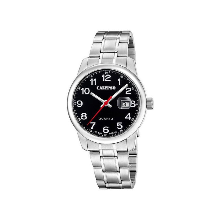Orologio Uomo Calypso Gomma Quarzo Solo Tempo Acciaio Nero K5872/6