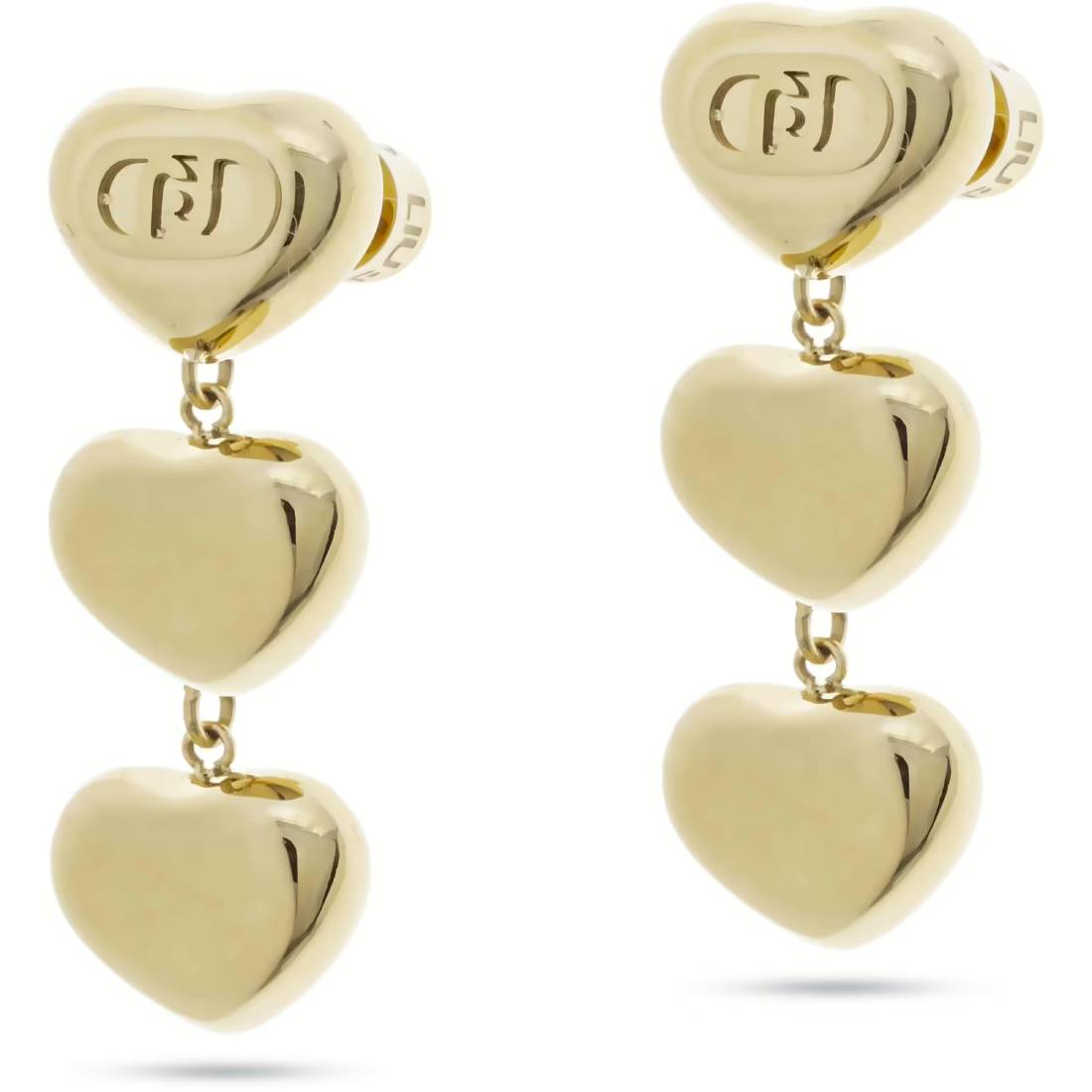 Orecchini  Liu Jo Acciaio Dorato cuori pendenti LJ2631