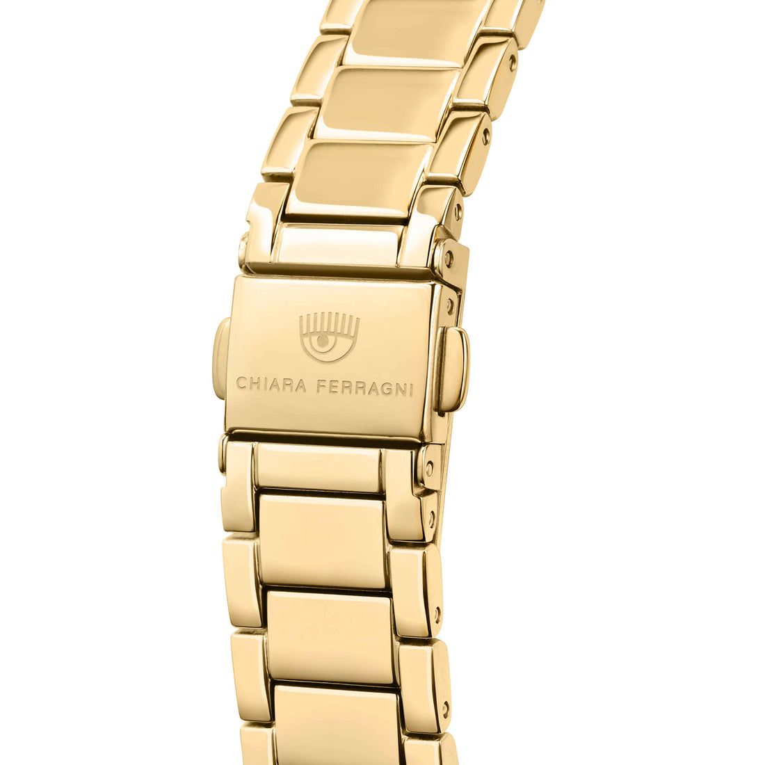 Orologio Donna Chiara Ferragni Quarzo Solo Tempo Acciaio Dorato Zirconi Bianchi
