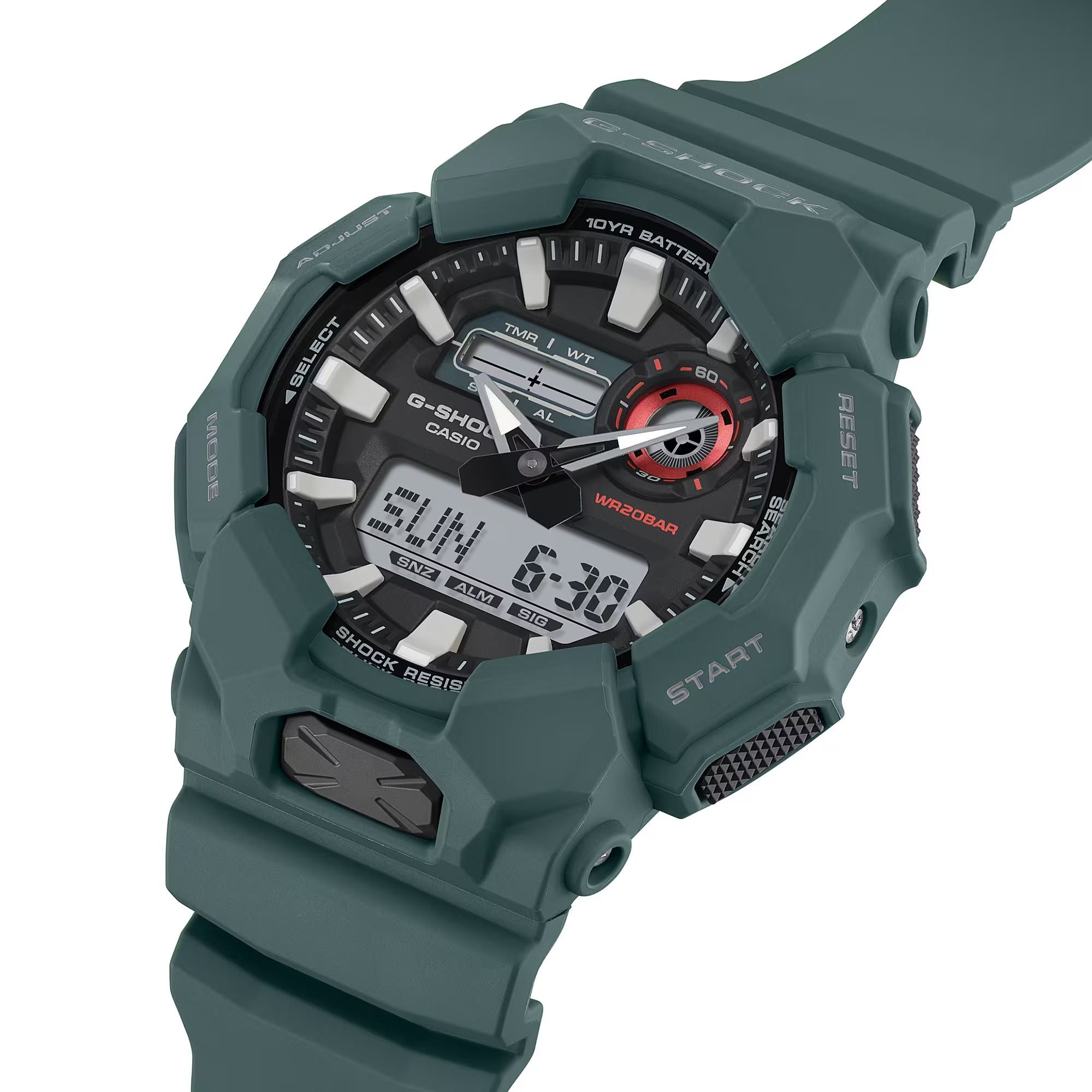 Orologio Uomo Casio G-SHOCK Blu Petrolio 10 Anni Batteria GA-010-2AER