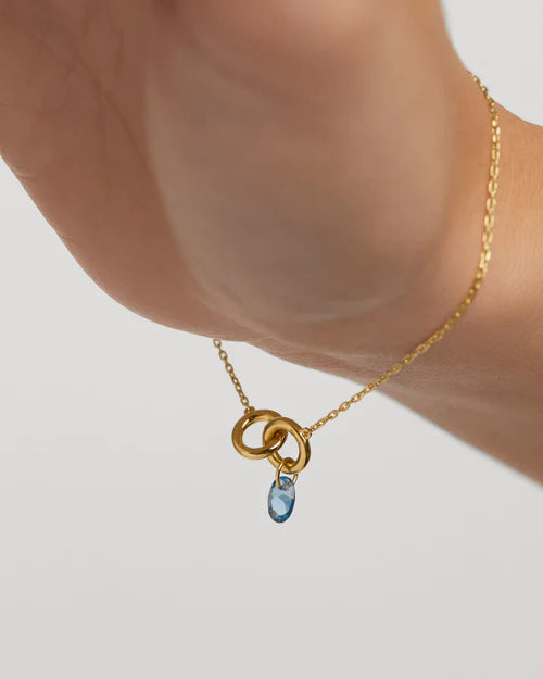 Bracciale Donna PDPaola Argento Dorato 925 Zircone Blu Cielo PU01-774-U