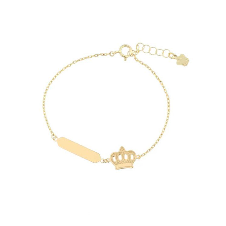 Bracciale Roberto Giannotti Bimba Oro 9 KT Corona Personalizzabile NKT482