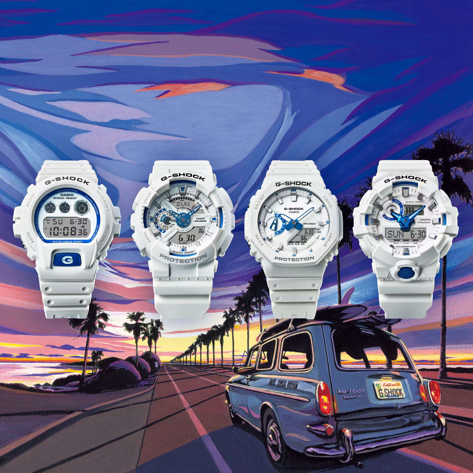 Orologio Uomo Casio G-SHOCK Bianco Luminescente GA-700HDS-7AER