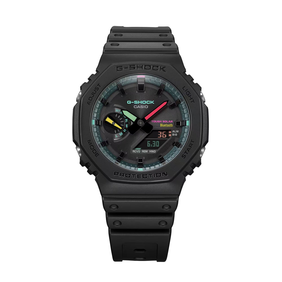 Orologio Uomo Casio G-SHOCK Quarzo Nero Fluorescente GA-B2100MF-1AER