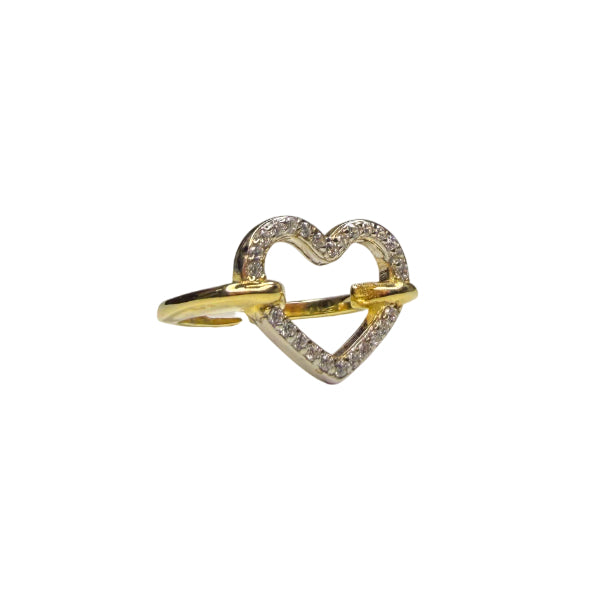 Anello Donna Re Mida Argento 925 Regolabile Cuore Zirconi AN-DJV-4