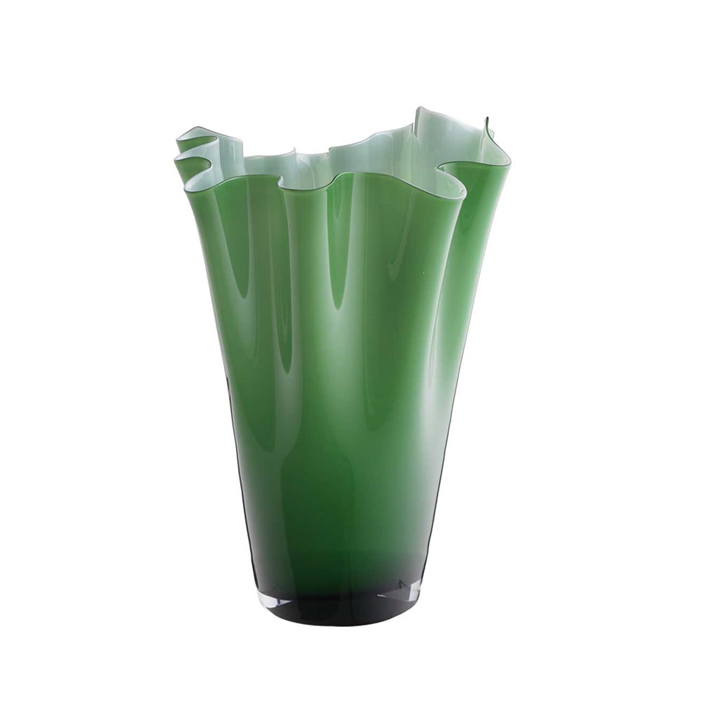 Vaso Cristallo Onlylux Wave bosco Verde 30 cm OL02497