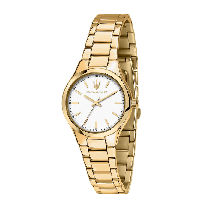 Orologio Donna Maserati Acciaio Dorato Quarzo Solo Tempo Zirconi R8853151501