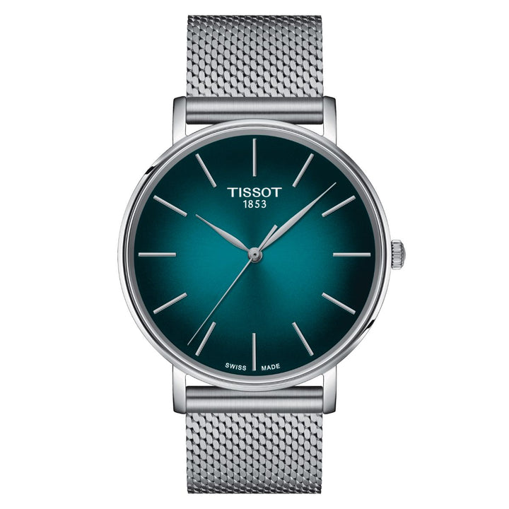Orologio Uomo Tissot Everytime Gent Solo Tempo Acciaio maglia milano T1434101109100