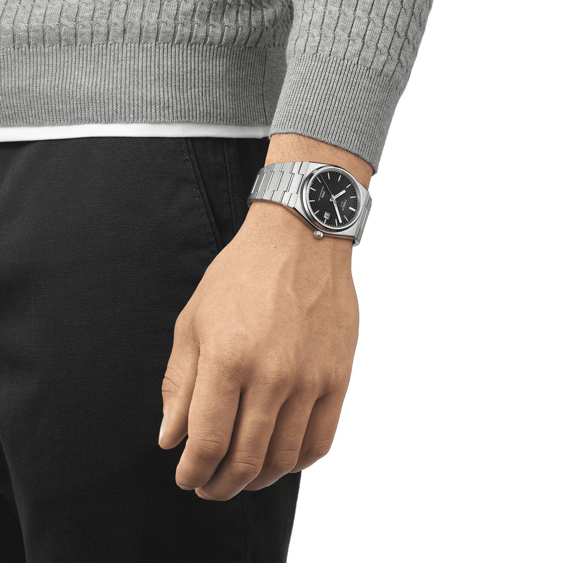 Orologio Acciaio Uomo Tissot Classic Prx Powermatic 80 Data Movimento Svizzero
