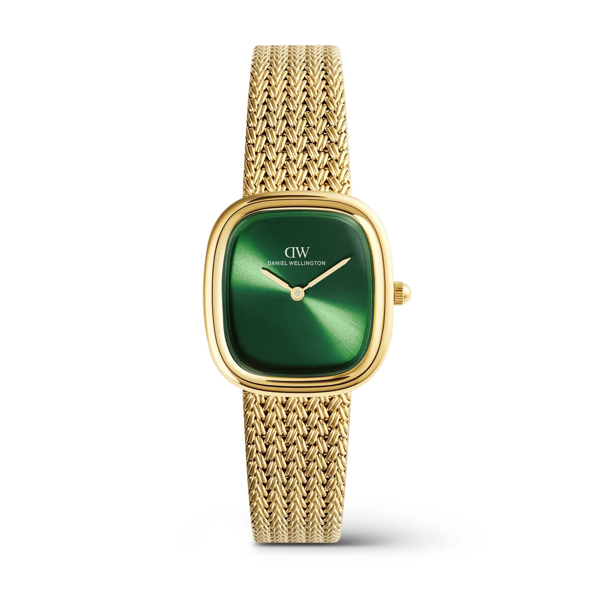 Orologio Donna Daniel Wellington Acciaio Dorato Verde Margot Braided DW00100967