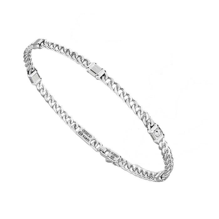 Bracciale Uomo Zancan Argento 925 Diamante Bianco 0,015 ct ESB462