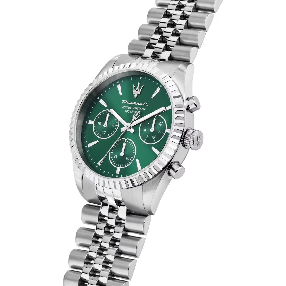 Orologio Uomo Maserati Competizione Verde Acciaio Quarzo Cronografo R8853100052