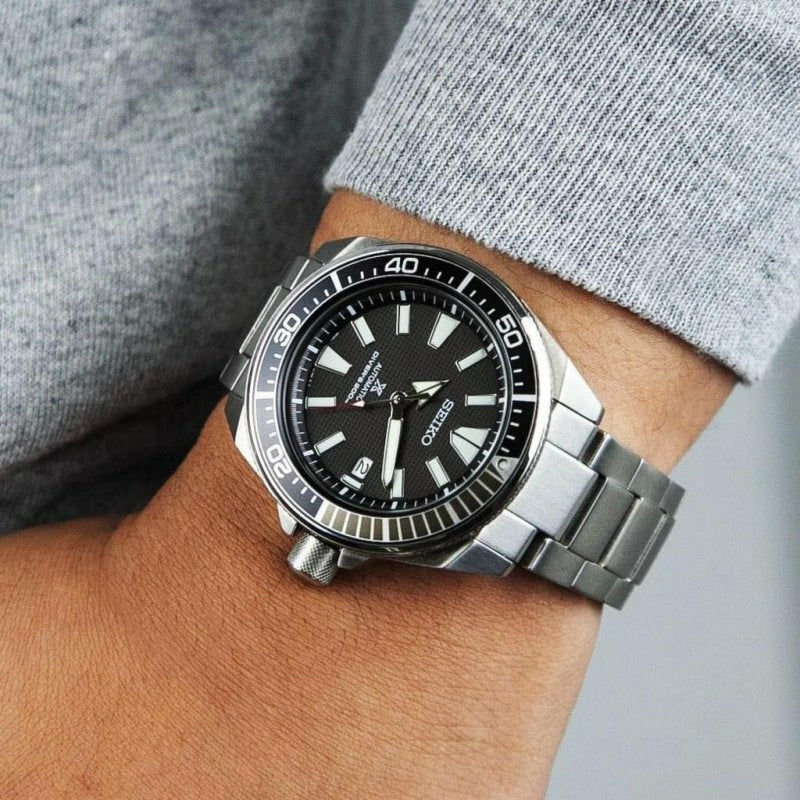 Orologio Uomo Seiko Prospex Nero Samurai Automatico Solo Tempo Data SRPF03K1