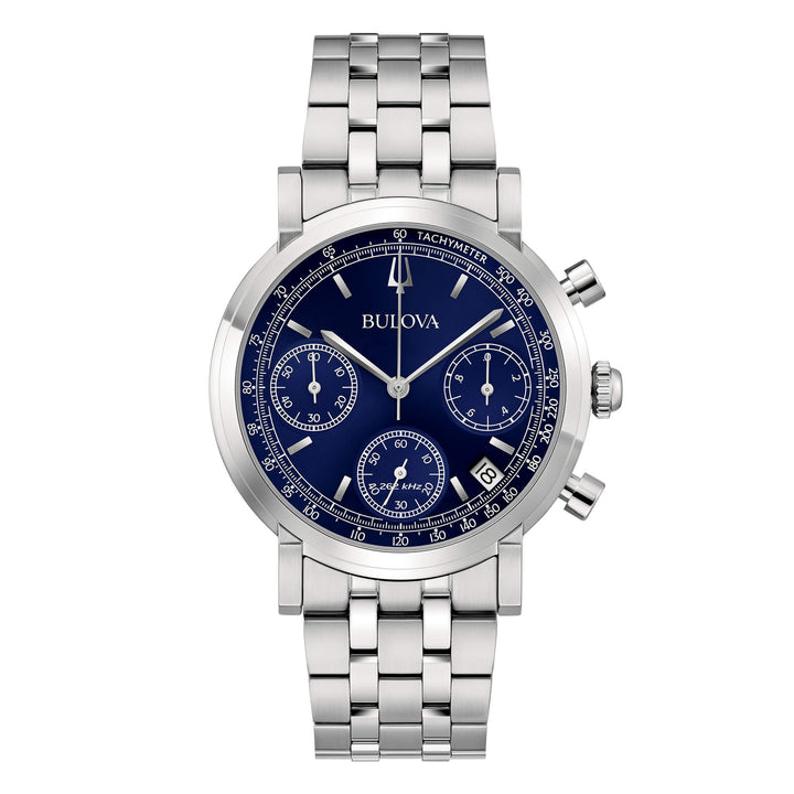 Orologio Uomo Bulova Cronografo Blu High Precisionist Acciaio 96B458
