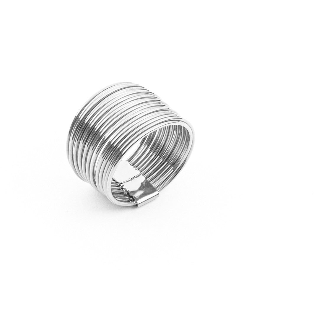 Anello Donna a fascia in acciaio 4Us Cesare Paciotti 4UAN3986W/14