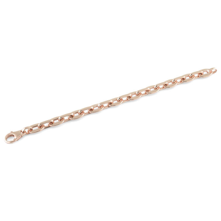 Bracciale Donna Unoaerre Bronzo Rosè Maglia Groumette Schiacciata 484182