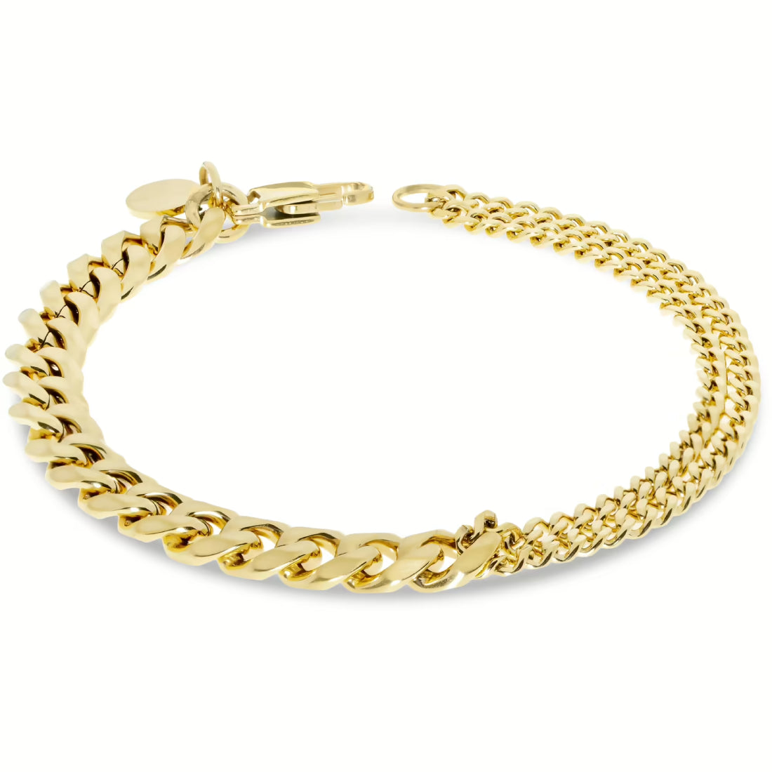 Bracciale Uomo Liu Jo Acciaio dorato Lucido Catena Groumette MLJ445