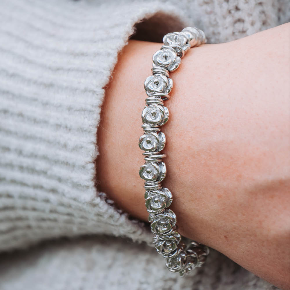 Bracciale Donna Maria Cristina Sterling Argento 925 Fiori 13 Rose G2899