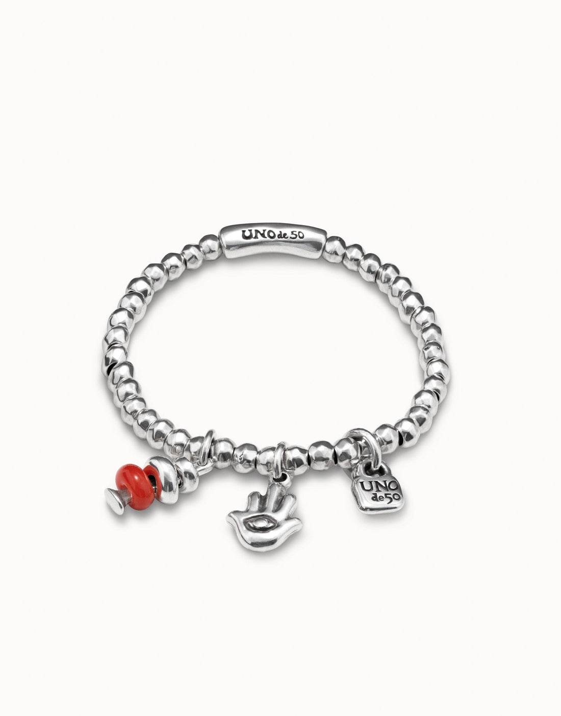 Bracciale Donna Uno De 50 Mano Occhio Elastico PUL1822ROJMTL0M