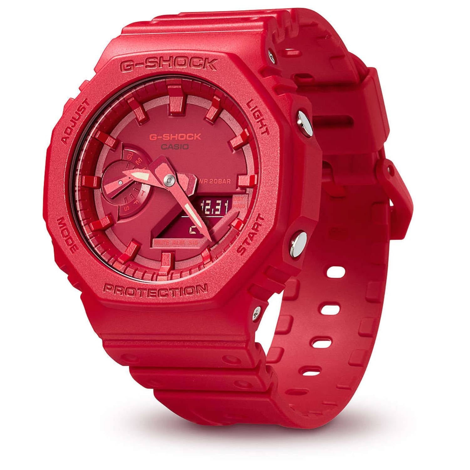 Orologio Uomo Casio G-SHOCK Gomma Analogico Digitale Quarzo GA-2100-4AER