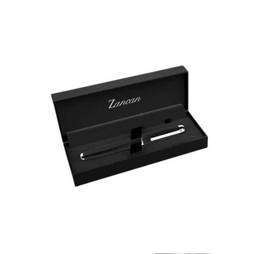 Penna Uomo Zancan Sfera Acciaio Lucido Nero Satinato HPN020-M