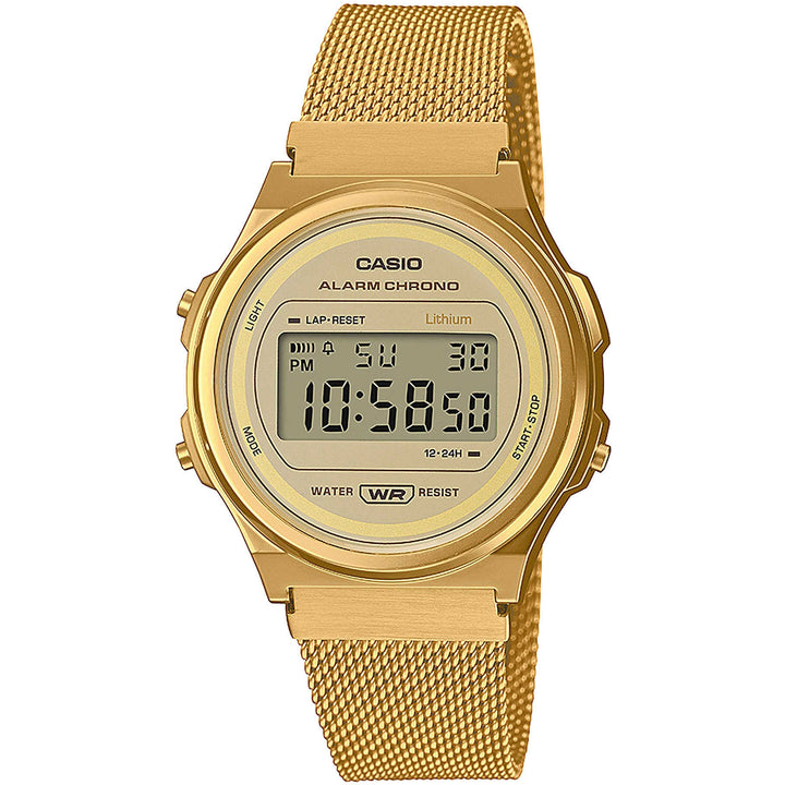 Orologio Donna Acciaio Dorato Casio Vintage Quarzo A171WEG9AEF