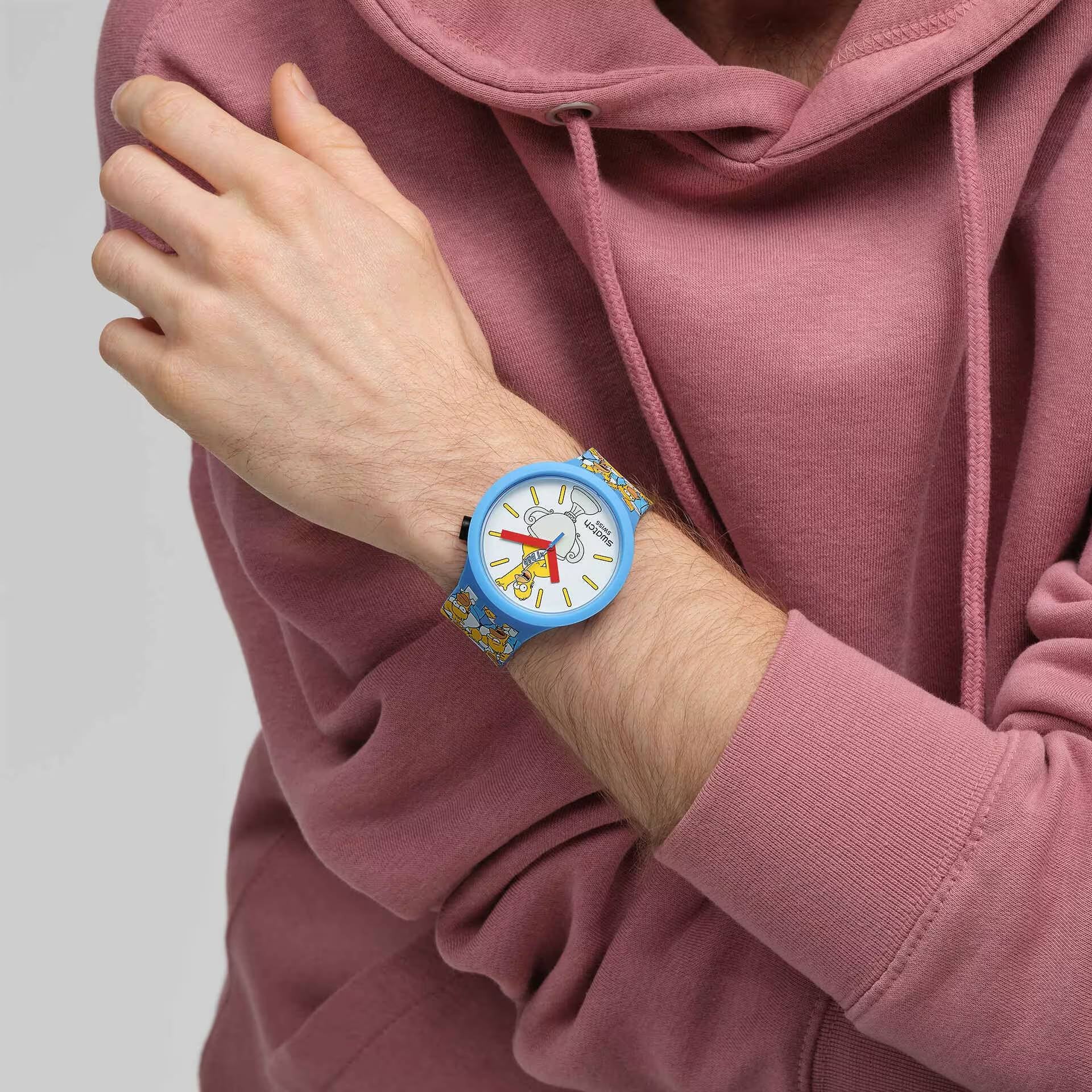 Orologio Unisex Swatch Best Dad Ever Homer Big Bold Simpson Collection SB05Z100