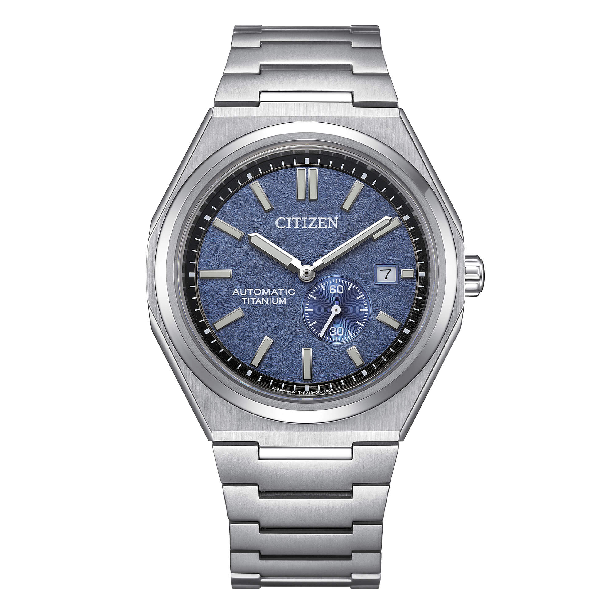 Orologio Uomo Citizen Automatico Super Titanio Blu Data NJ0180-80L