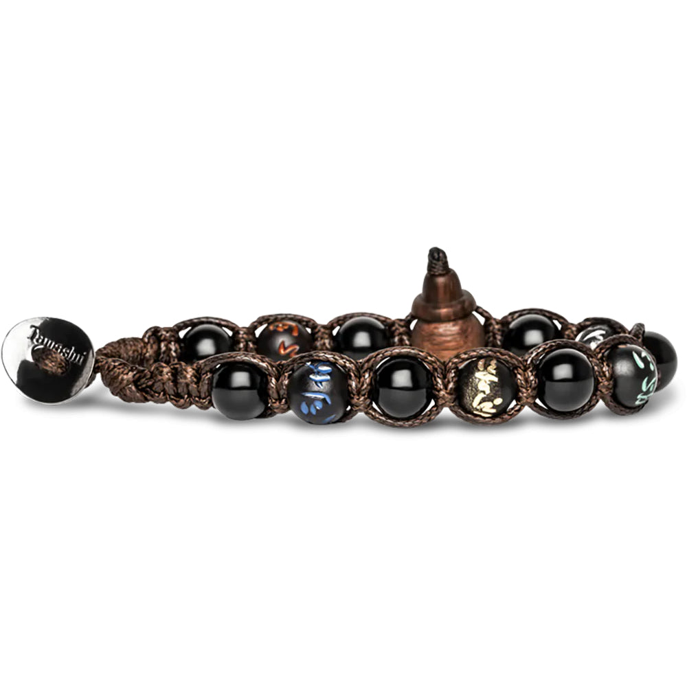 Bracciale Unisex Tamashii Pietra Onice Nera Cinque Elementi BHS200-1