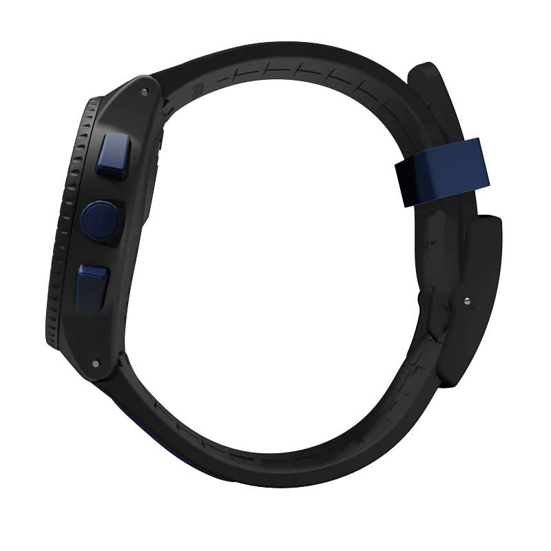 Orologio Uomo Swatch Kaicco Quarzo Cronografo Data Blu Nero SUSB406