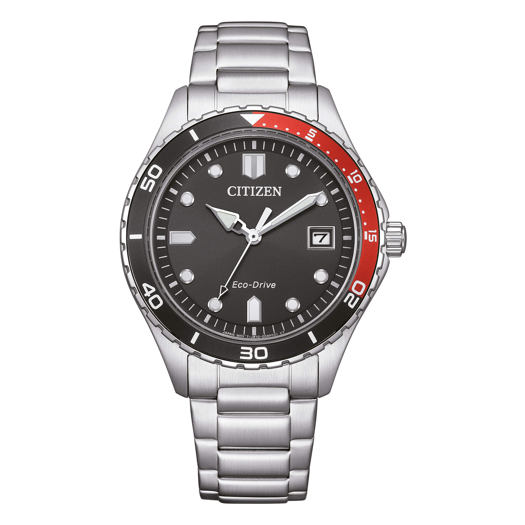 Orologio Uomo Unisex Citizen Eco-Drive Acciaio Rosso Nero AW1820-81E