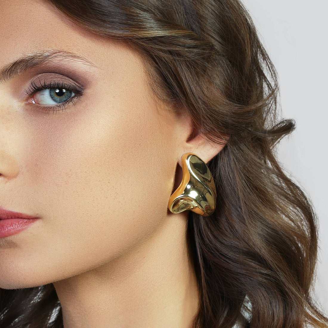 Orecchini Donna Unoaerre 1AR Bronzo Dorato Liscio 581458