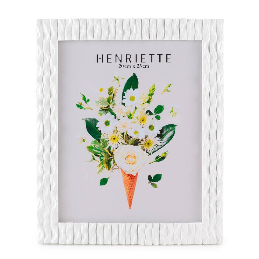 Cornice Henriette Ondine Ostuni Bianco 20x25 cm D18981