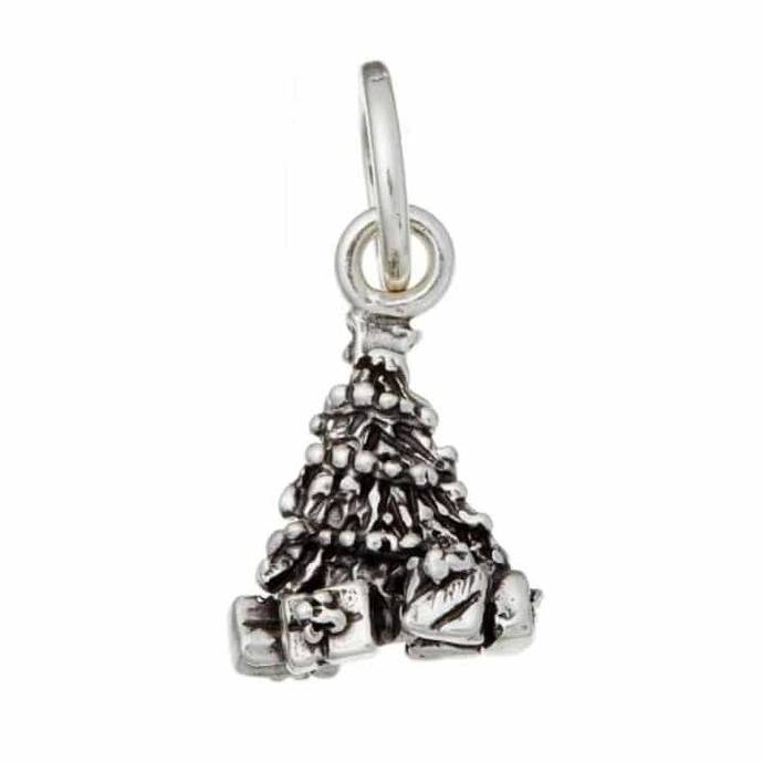 Charm Unisex Giovanni Raspini Argento 925 Albero Di Natale Realizzato A Mano 10427