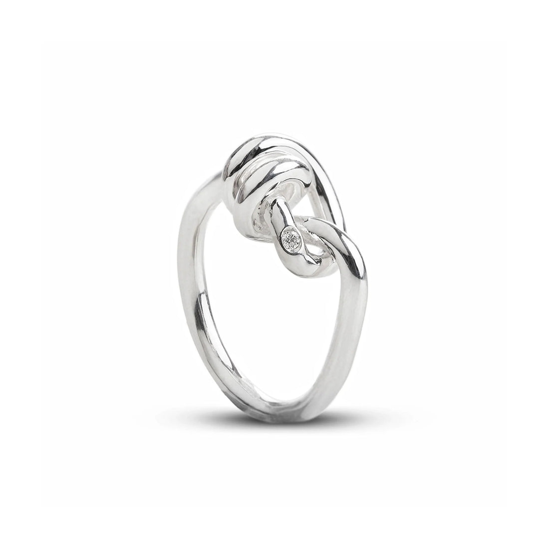 Anello Donna Filodellavita Argento 925 Filo D'Amore Diam. Bianco Mis 17 AN25ABT