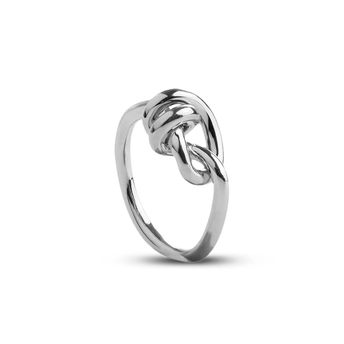 Anello Donna Filo Della Vita Argento 925 Nodi D'Amore Intreccio Mis 15 AN70A