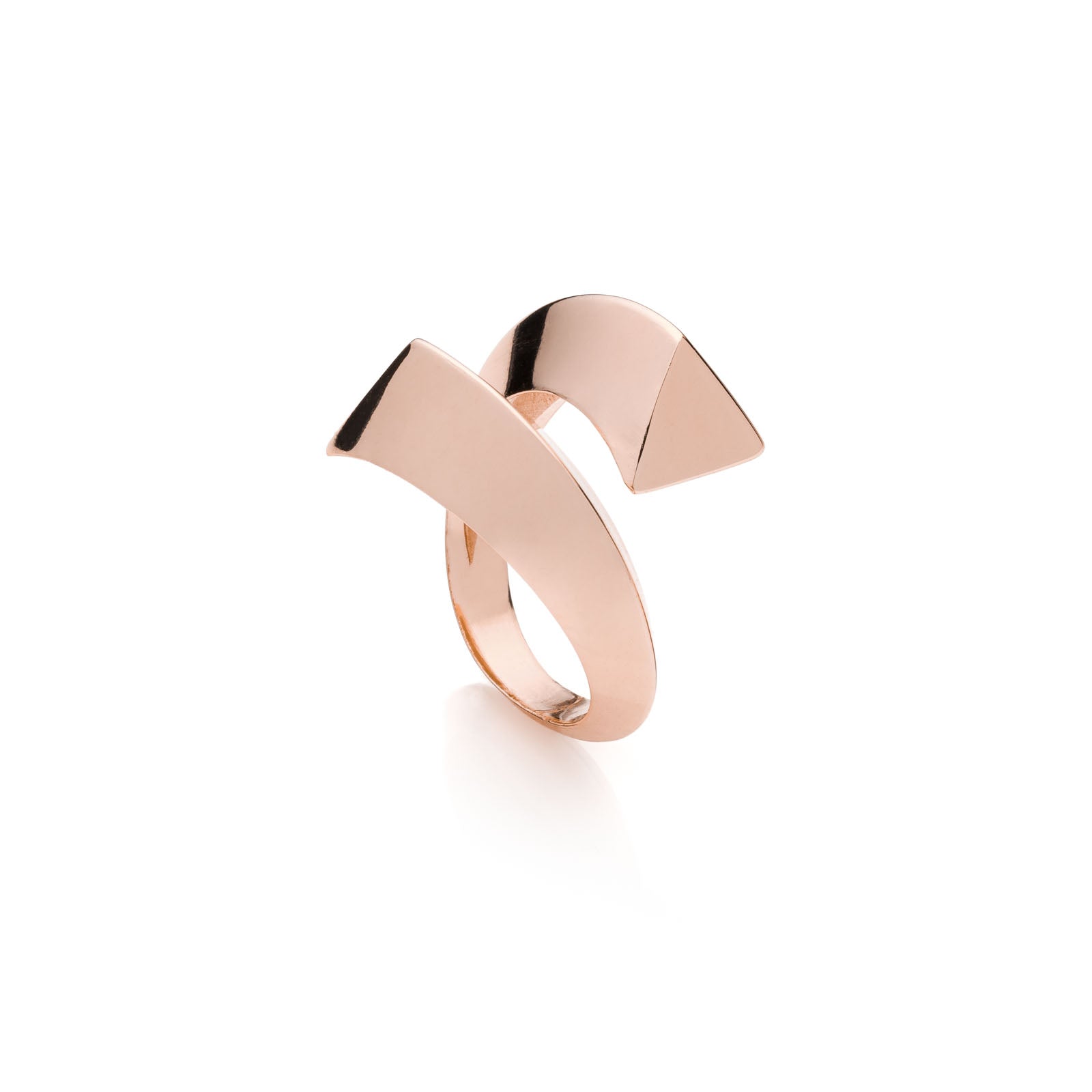 Anello Donna Unoaerre Bronzo Contrariè Dorato Rosa 540195
