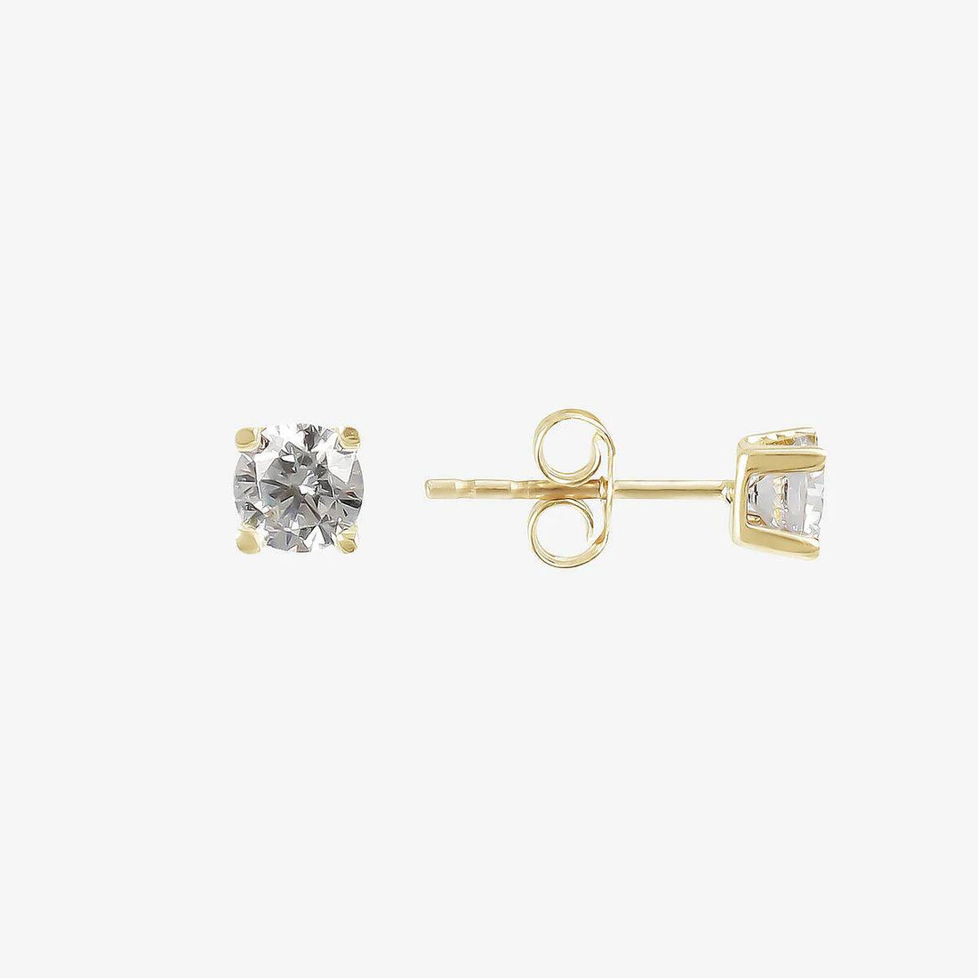 Orecchini Donna Bambina Milor Gold 9 KT Punto Luce Zircone Bianco WSGD90344.YG