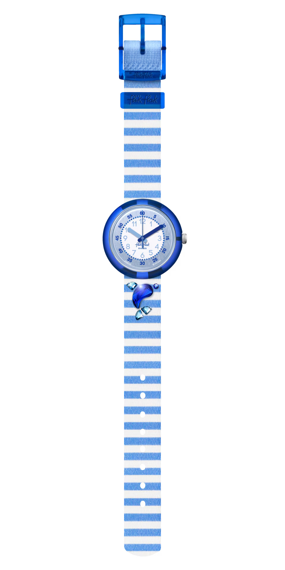 Orologio Bambino Swatch Flik Flak Shining Dolphin Azzurro Blu ZFPNP147