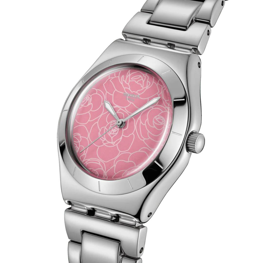 Orologio Donna Swatch PETAL CHARM Rosa Quarzo Acciaio YLS234G