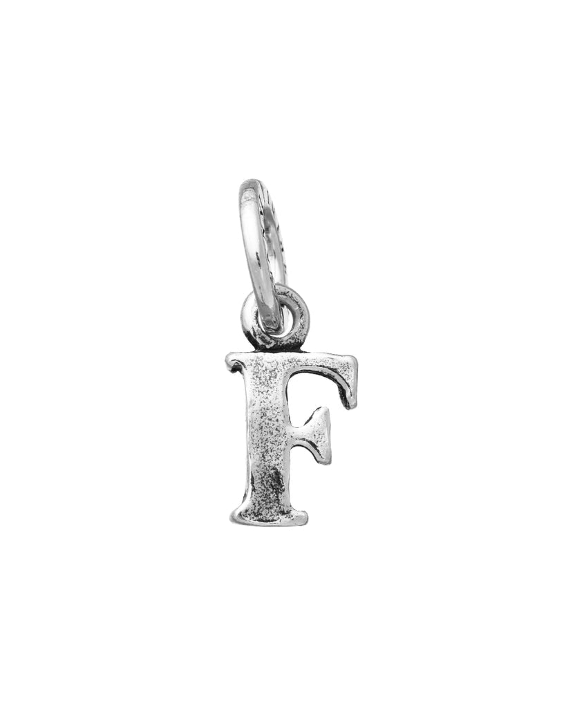 Charm Unisex Giovanni Raspini Argento 925 Mini Lettera F Realizzato A Mano 10881