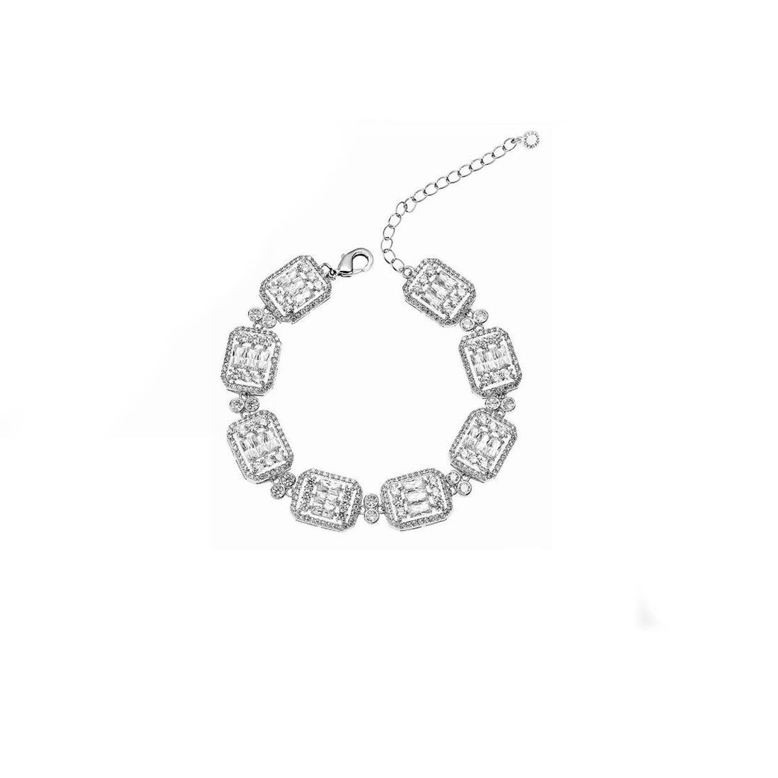 Bracciale Donna Ottaviani Tennis Zirconi Bianchi Modello Carrè 500698B