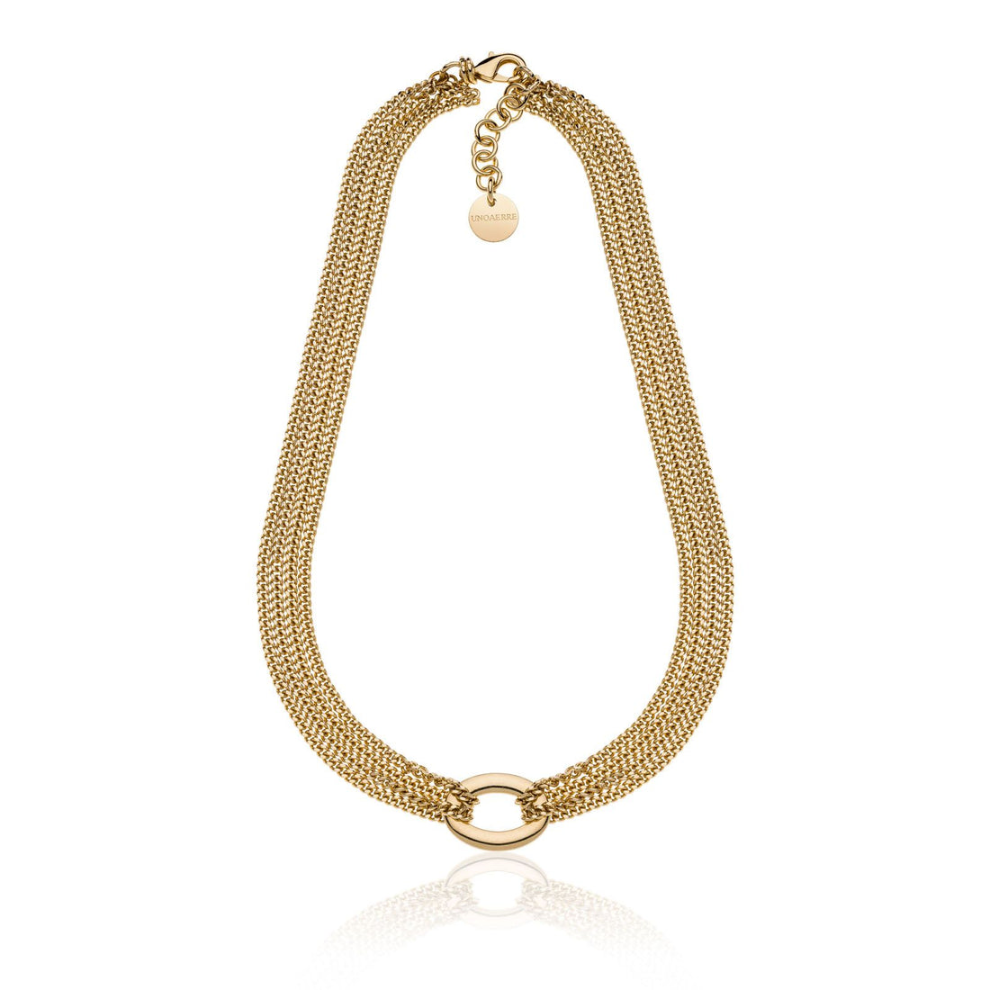 Collana Donna Unoaerre Bronzo Dorato  groumette Infinity 540208