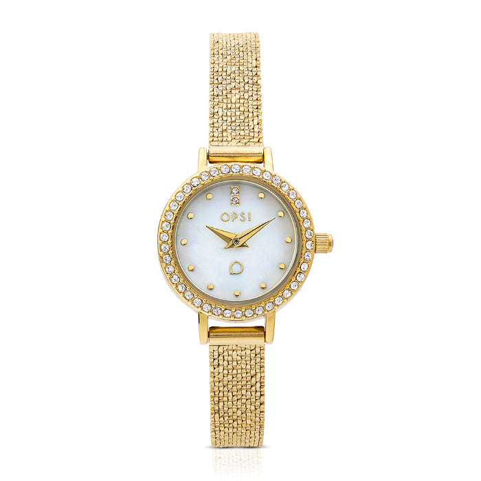 Orologio Donna Ops Zirconi ALLURE Madreperla Oro OPSPW-1216-2950