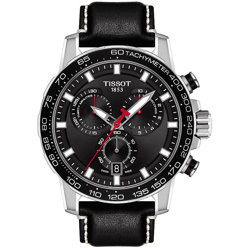 Orologio Uomo Tissot Supersport Quarzo Cronografo Acciaio Pelle T1256171605100