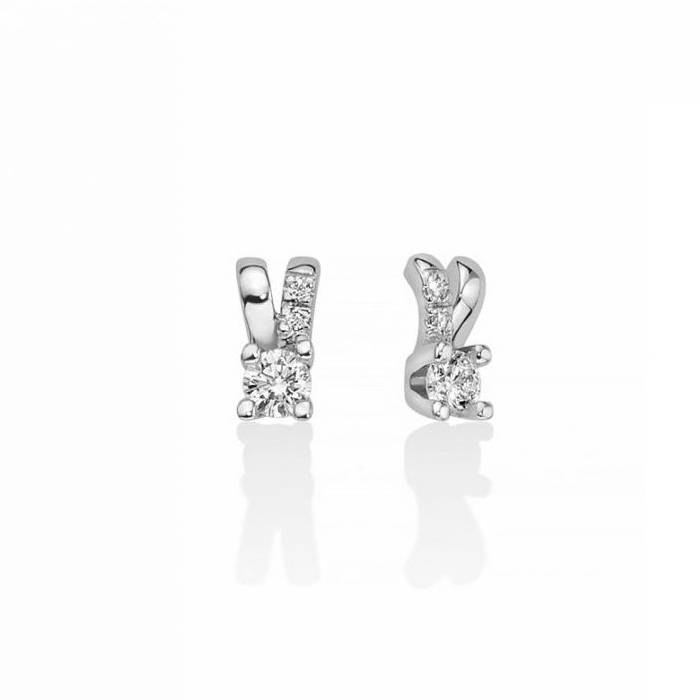 Orecchini Donna Miluna Oro 18 Kt Diamanti Bianchi 0,18 CT Brillante ERD2676-018G7