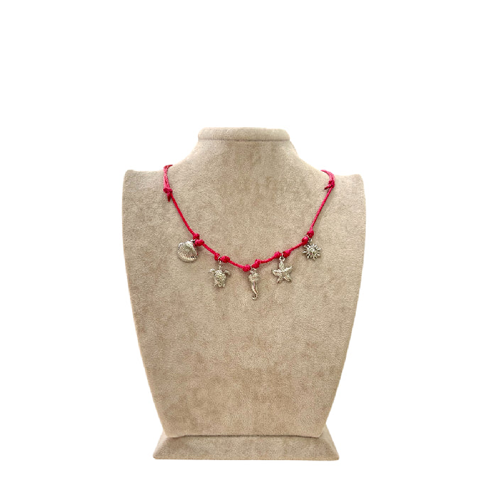 Collana Fortuna Donna Re Mida Cotone Charm Acciaio Componibile