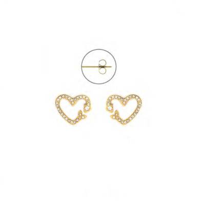 Orecchini Donna 4US Cesare Paciotti Acciaio Cuori 4UOR8124W